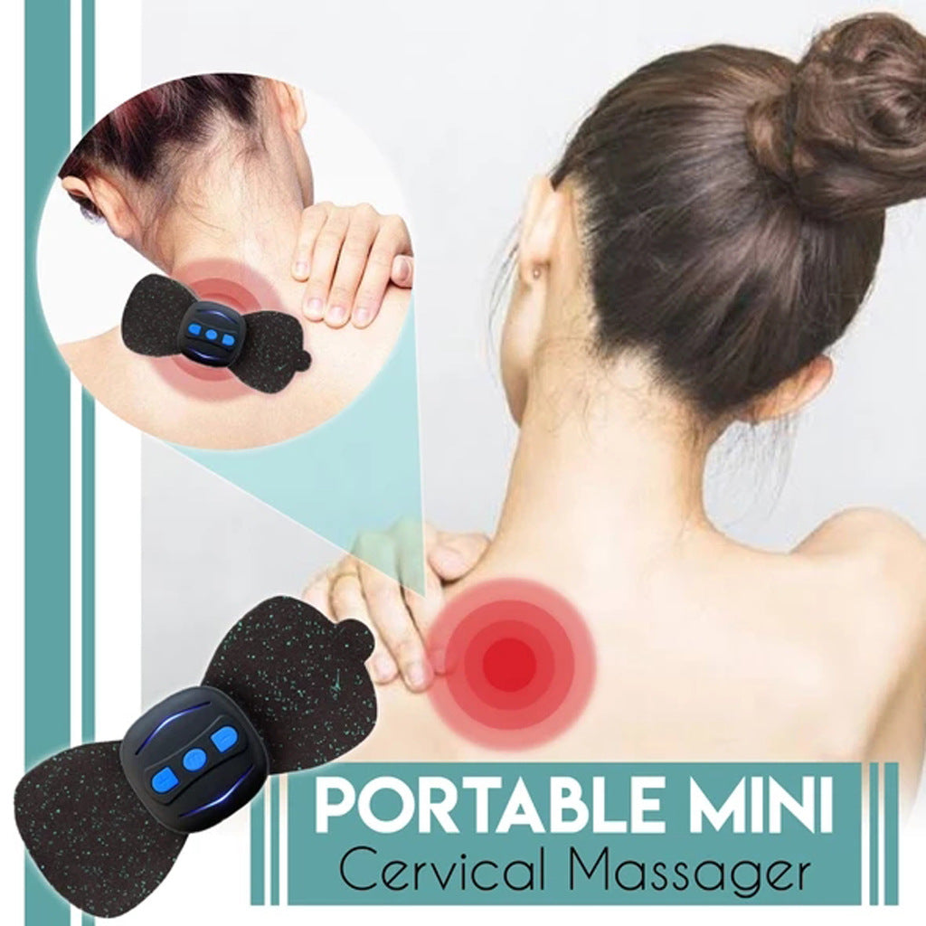 Portable Charging Massager Mini Massage Neck Stickers Cervical Vertebra Physiotherapy Instrument