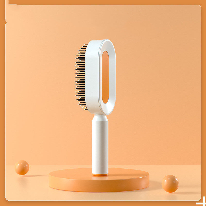 Self Cleaning Massage Scalp Anti-Static Hairbrush